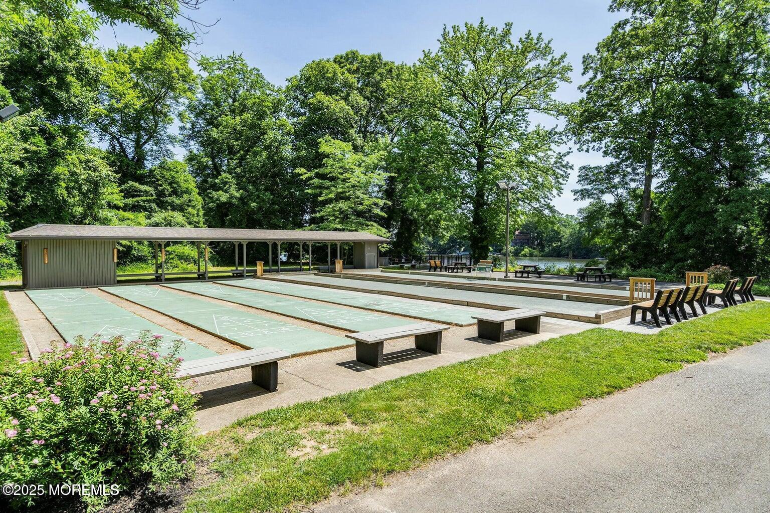 88 Friendship Court Red Bank, NJ 07701 - Photo 32 of 33 a view of a balcony with two chairs and a table
