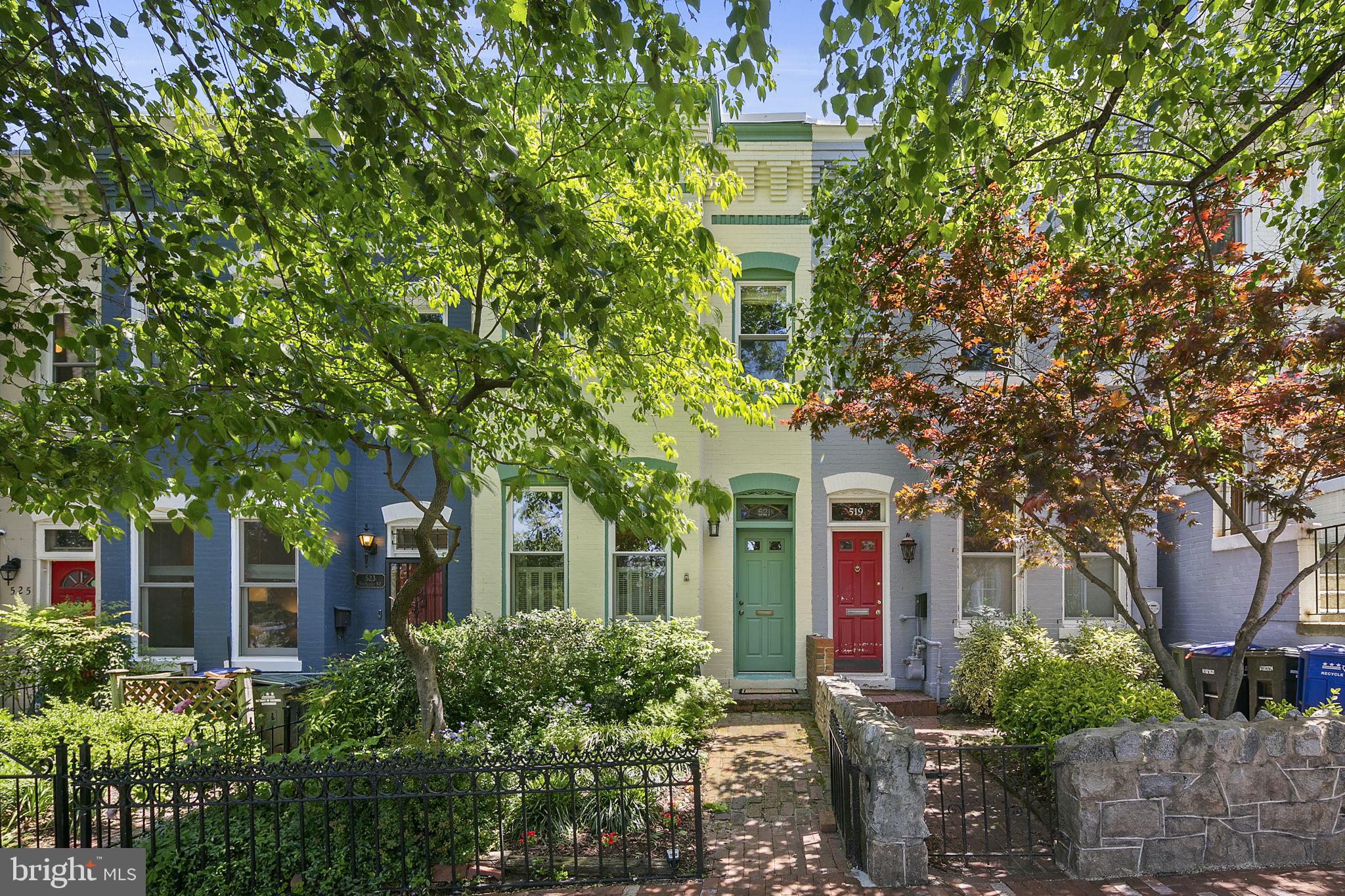 521 5th Street Northeast Washington, DC 20002 - Photo 43 of 48 Gorgeous mature landscaping and wrought iron fence