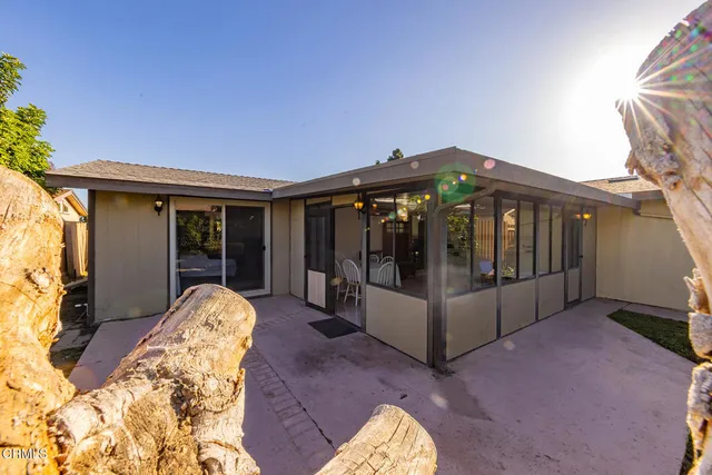 a view of a house with roof deck