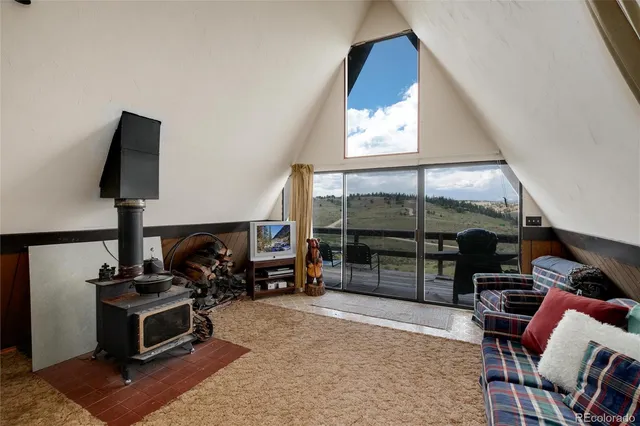 a view of a hallway with workspace