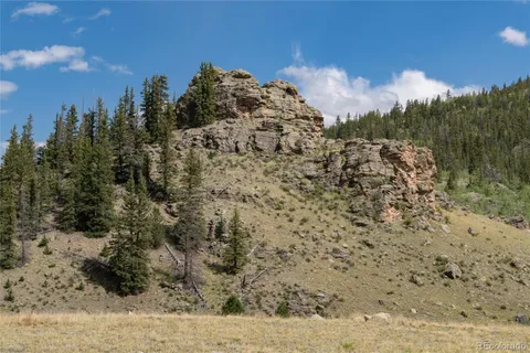 a view of a covered with snow in the background