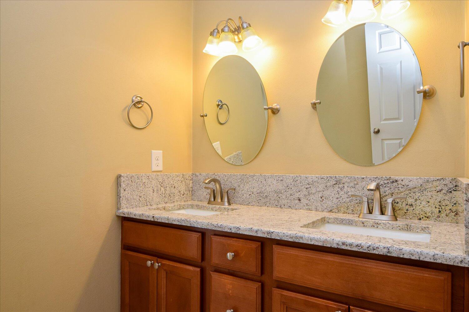 5515 Breckinridge Mill Road Fincastle, VA 24090 - Photo 20 of 31 a bathroom with a double vanity sink and a mirror