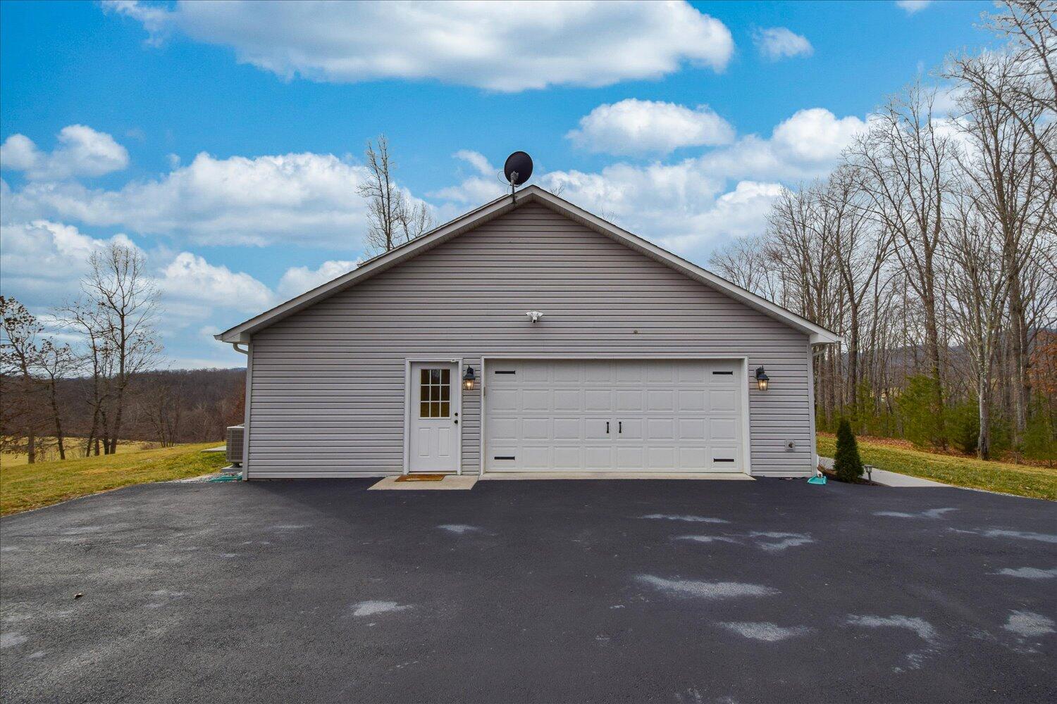 5515 Breckinridge Mill Road Fincastle, VA 24090 - Photo 26 of 31 a view of a house with backyard space and a garage