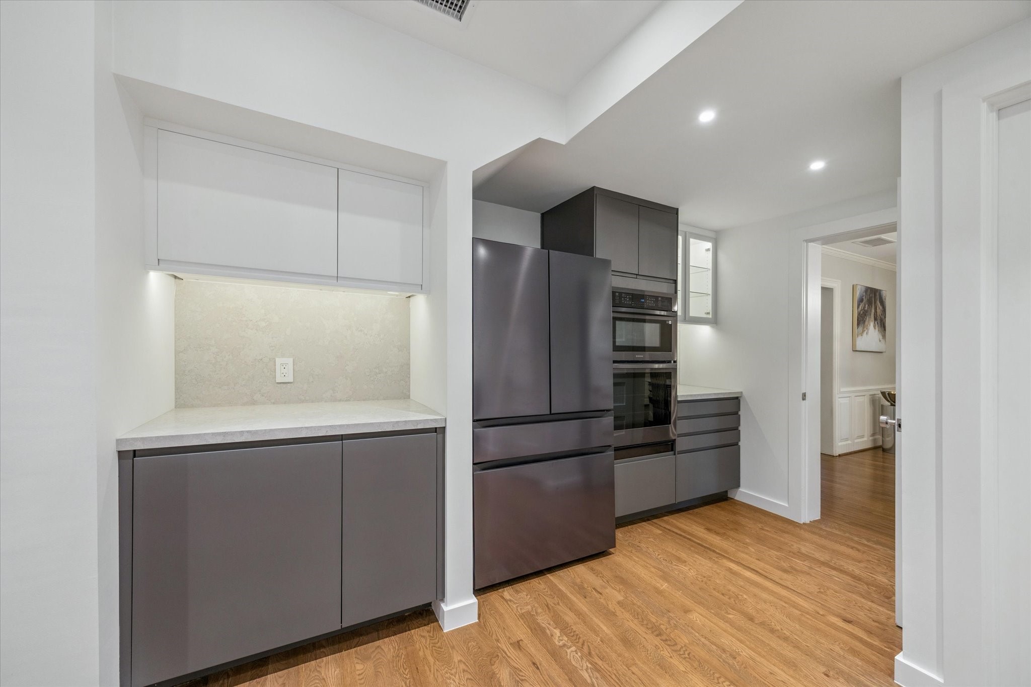 2420 Locke Lane Houston, TX 77019 - Photo 10 of 37 Another view of the Working Kitchen showing the plethora of prep/storage space.