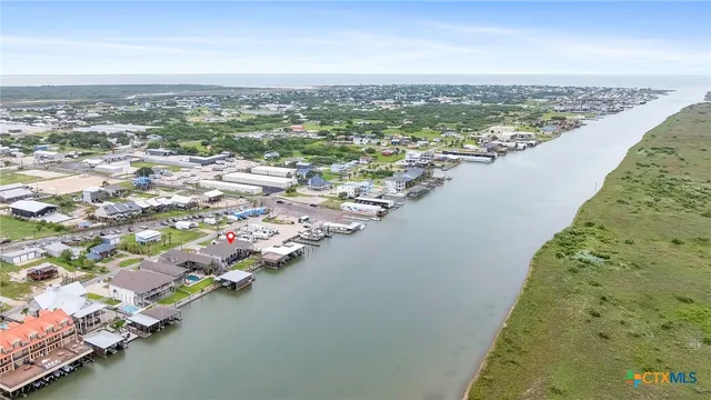 a view of lake from yard