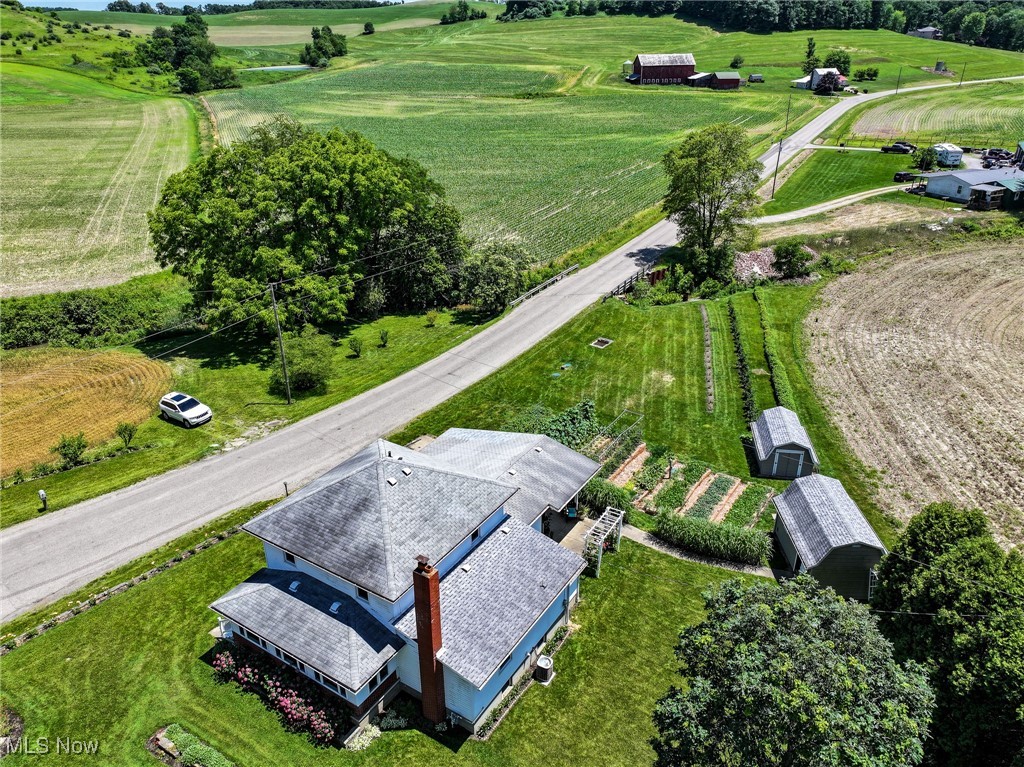 4003 Ragersville Road Southwest Baltic, OH 43804 - Photo 8 of 8 Drone / aerial view featuring a rural view