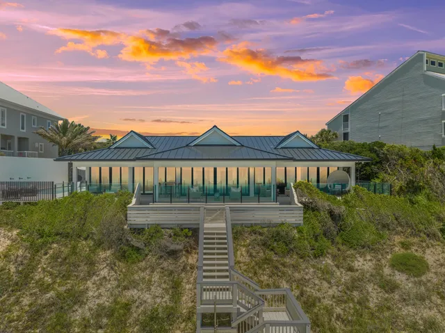 a lobby with a door and glass door