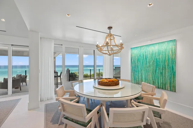 a view of entryway with a swimming pool