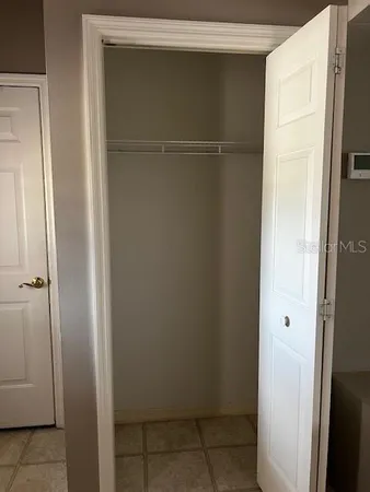 a view of closet area