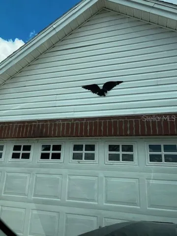 a view of a house with a large space