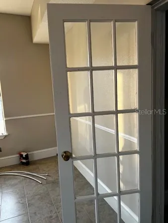 a view of a closet