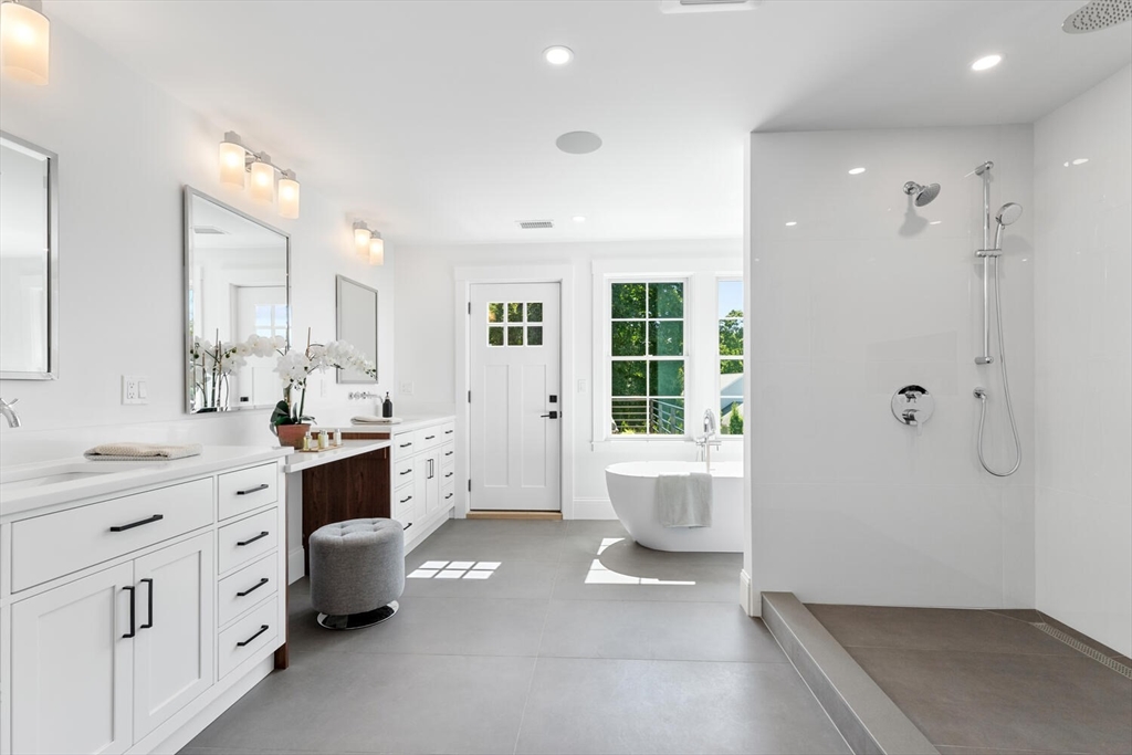 15 West Chardon Road Winchester, MA 01890 - Photo 33 of 42 a large white kitchen with a large window