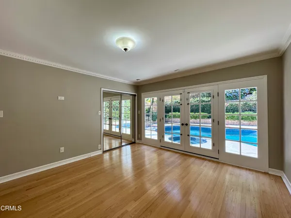 wooden floor in an empty room with wooden floor