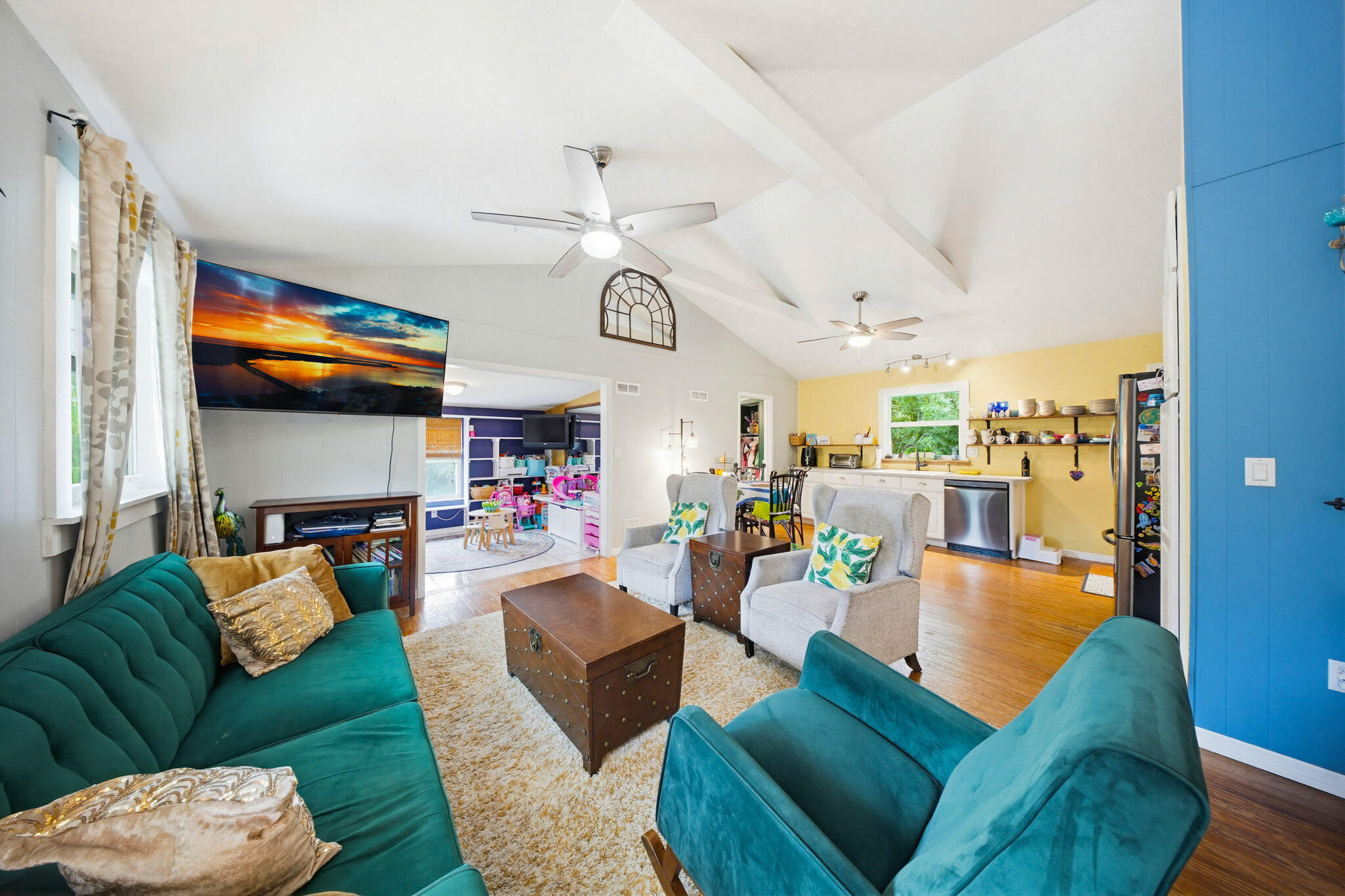 1258 Division Street Big Pine Key, FL 33043 - Photo 34 of 79 a living room with furniture kitchen view and a large window