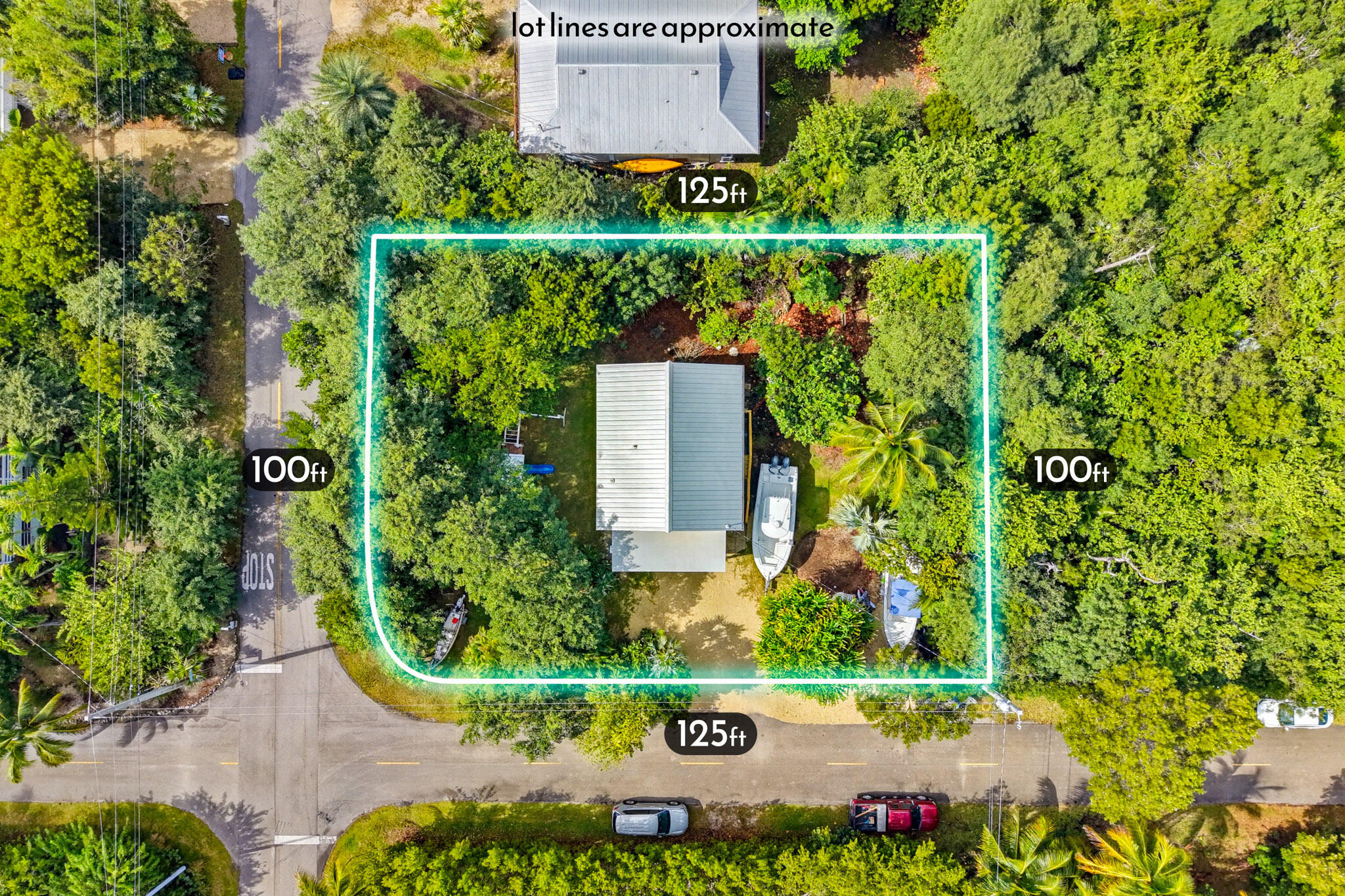 1258 Division Street Big Pine Key, FL 33043 - Photo 4 of 79 an aerial view of a house with a garden