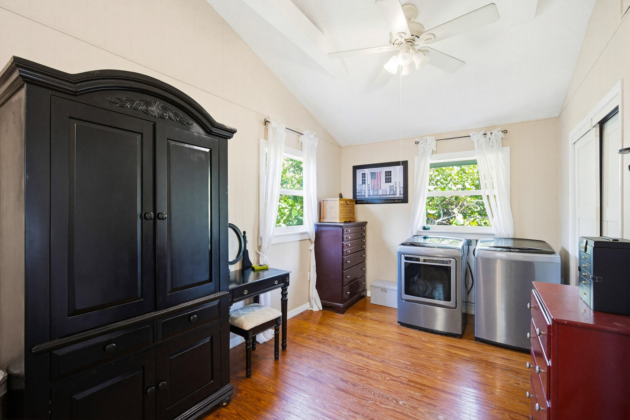 1258 Division Street Big Pine Key, FL 33043 - Photo 55 of 79 a view of kitchen with furniture window and wooden floor
