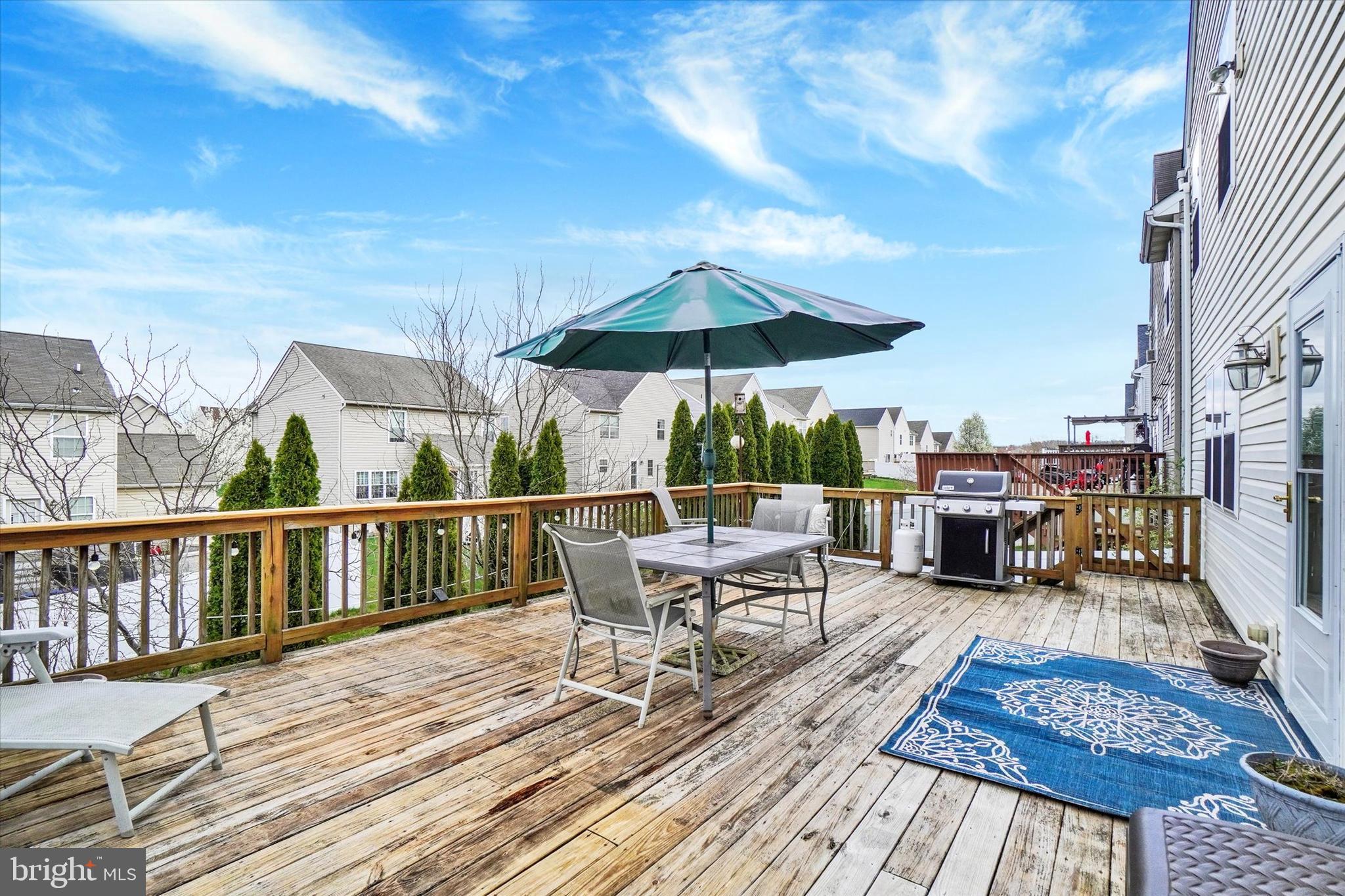 445 Stabley Lane Windsor, PA 17366 - Photo 22 of 26 a view of balcony with seating space and wooden floor