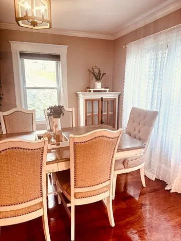 a living room with a couch and a table