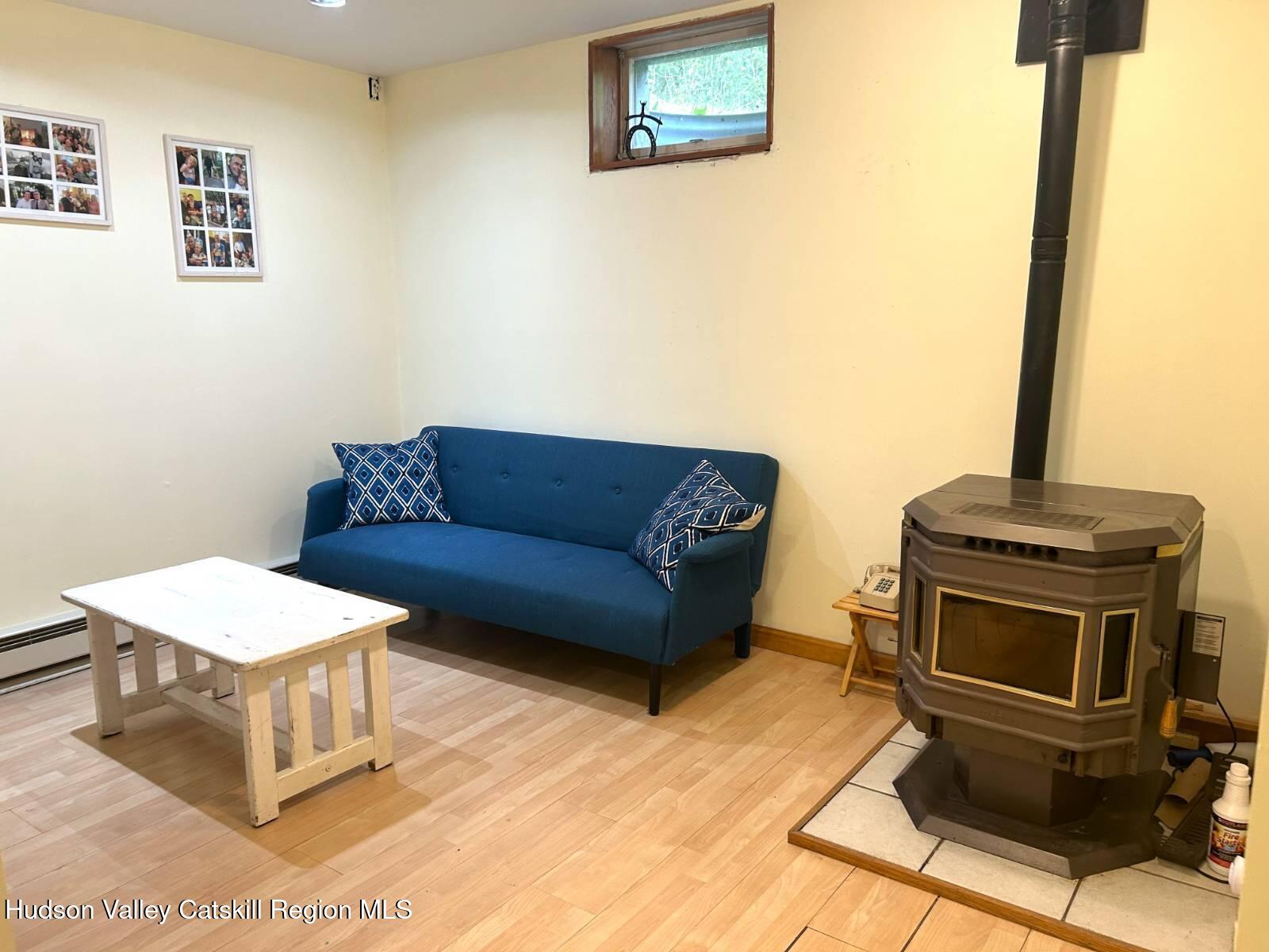 375 North Lake Road Haines Falls, NY 12436 - Photo 14 of 25 a living room with furniture and a flat screen tv