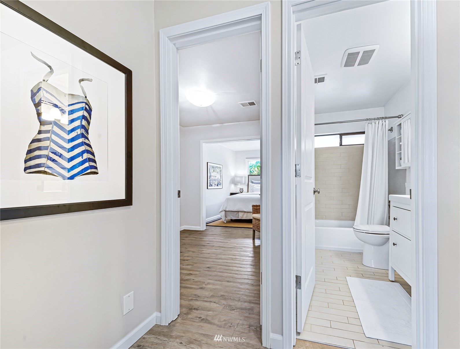 3908 Northeast 22nd Street Renton, WA 98056 - Photo 21 of 32 a bathroom with a toilet and a shower