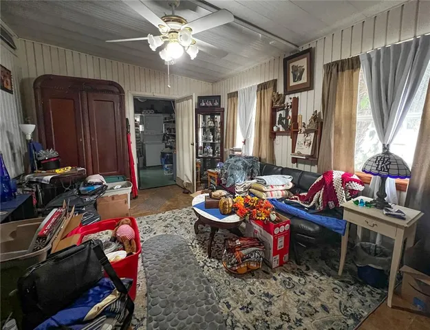 a room with musical instruments