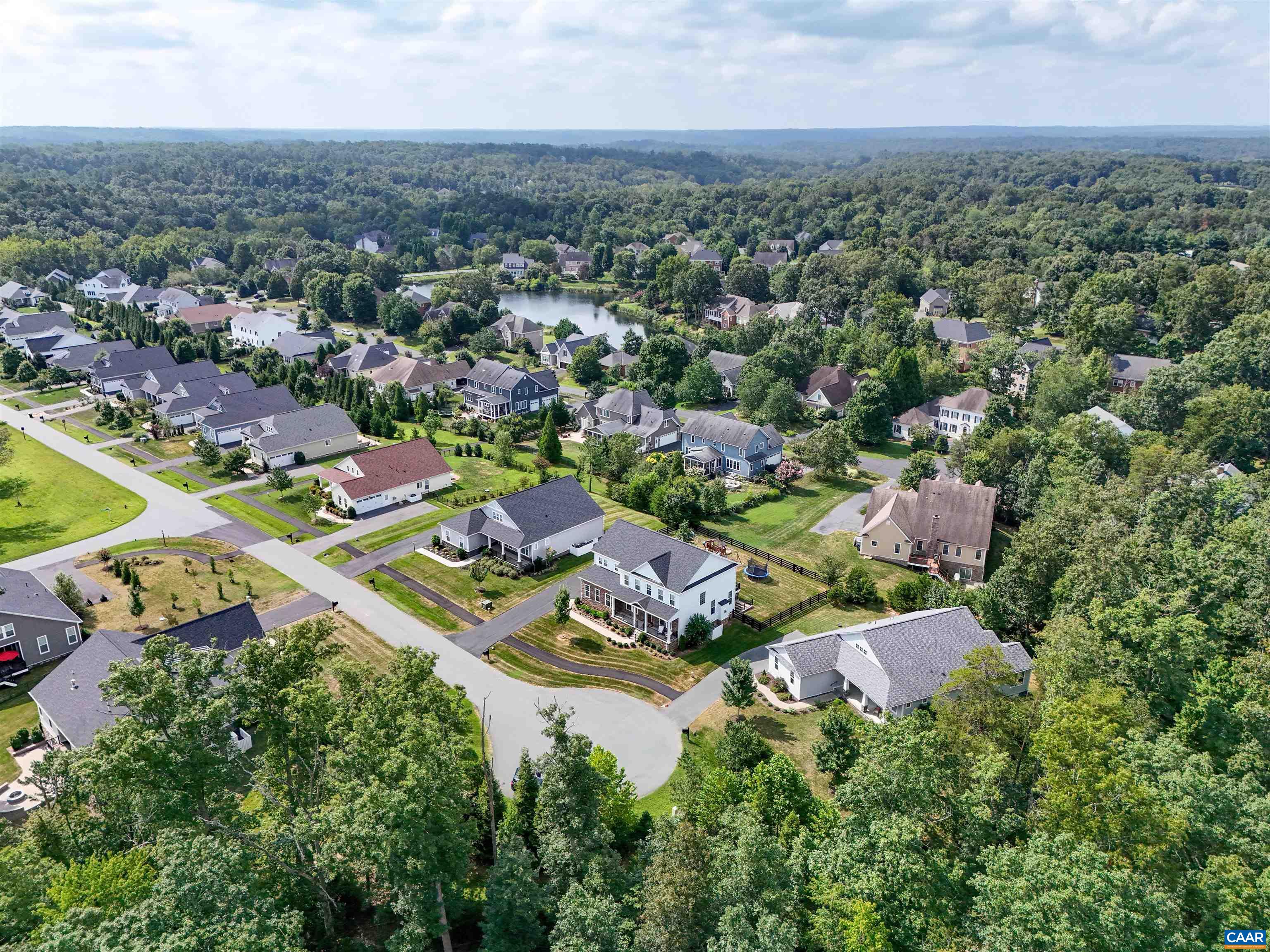 2483 Ferndown Lane Keswick, VA 22947 - Photo 54 of 54 an aerial view of residential houses with outdoor space and trees