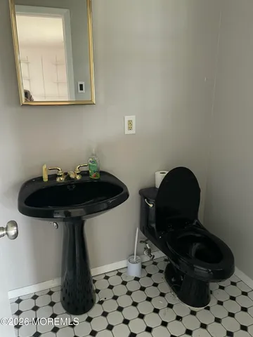 a bathroom with a sink and a toilet