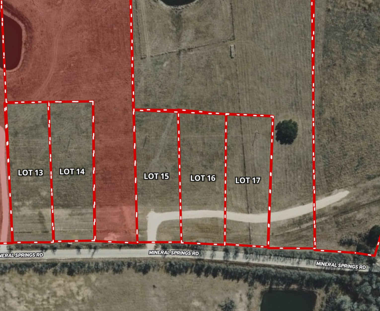 Lot 16 Mineral Springs Road Lockhart, TX 78644 - Photo 2 of 7 Visualize property boundaries and access points with this detailed lot map.