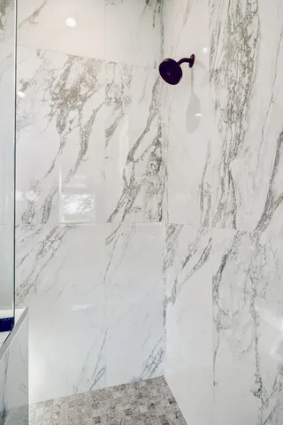 a view of a garden with a bench