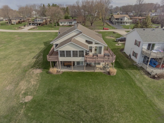 834 Breckenboro Road Lake Summerset, IL 61019 - Photo 34 of 39 an aerial view of a house with a garden space