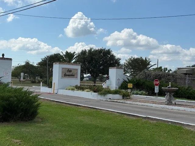 a house view with a garden space