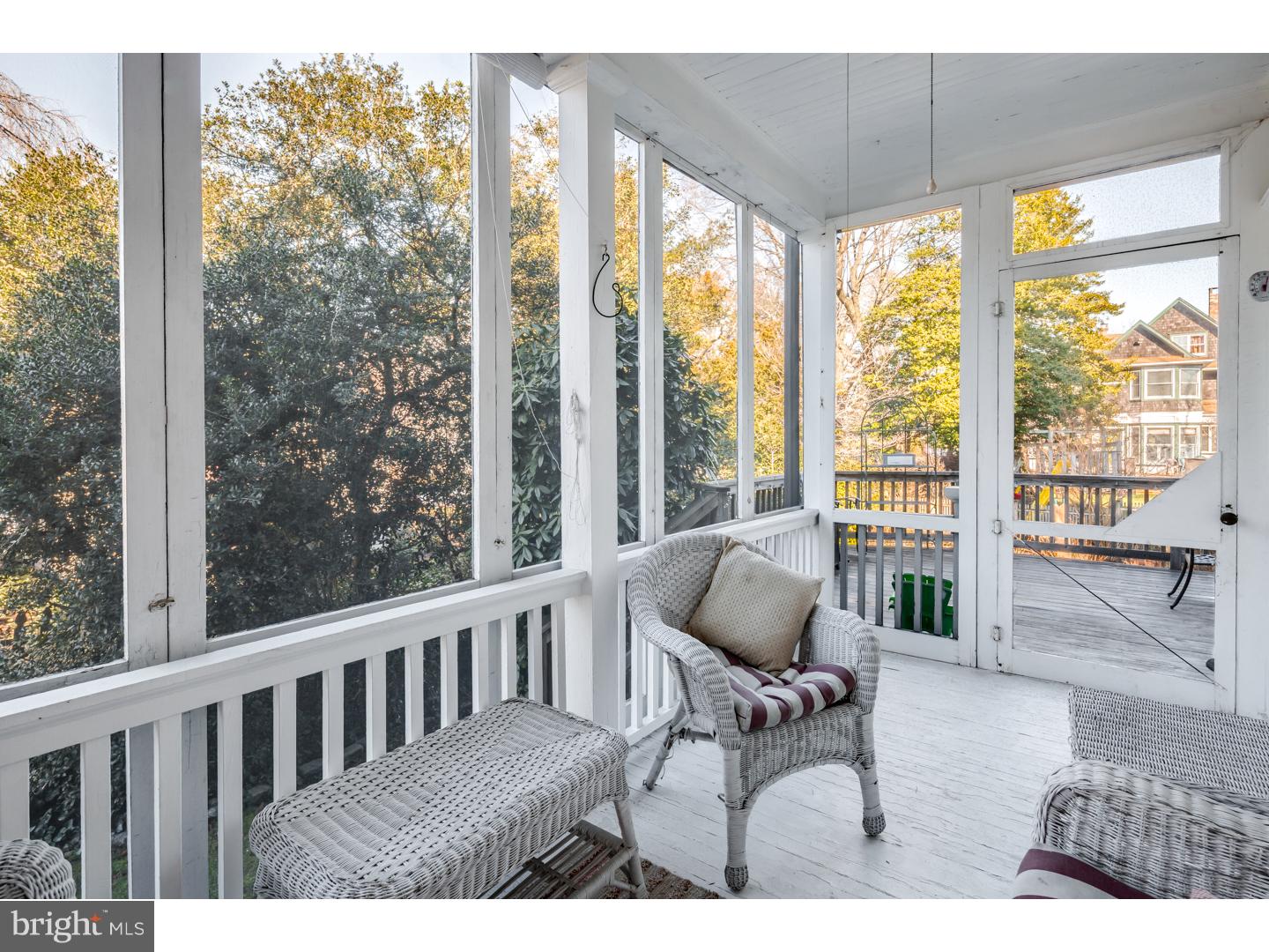 127 Lafayette Avenue Haddonfield, NJ 08033 - Photo 13 of 25 a balcony with furniture and wooden floor