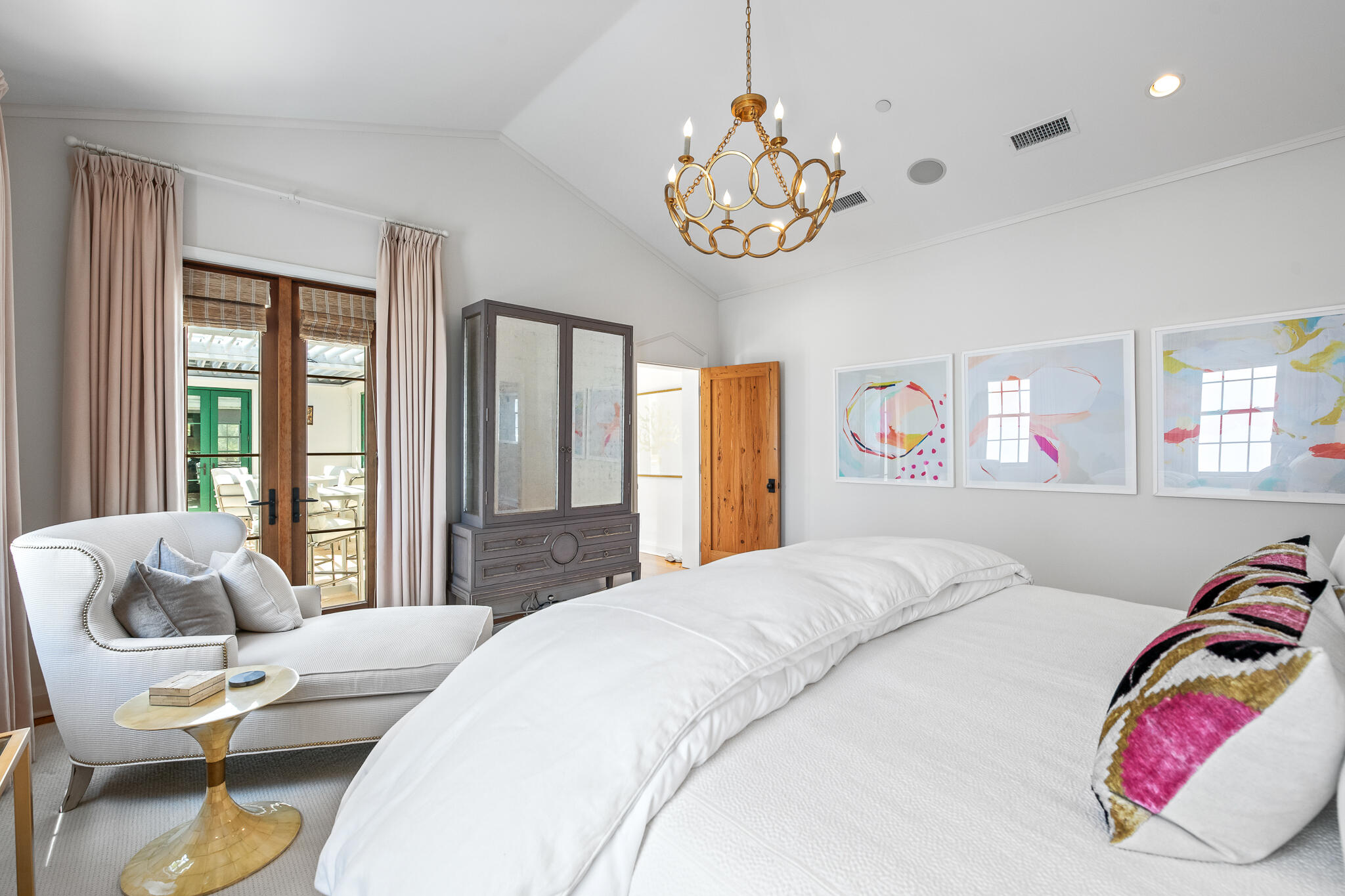 101 Charles Street Inlet Beach, FL 32461 - Photo 21 of 59 a bedroom with a bed and a large window