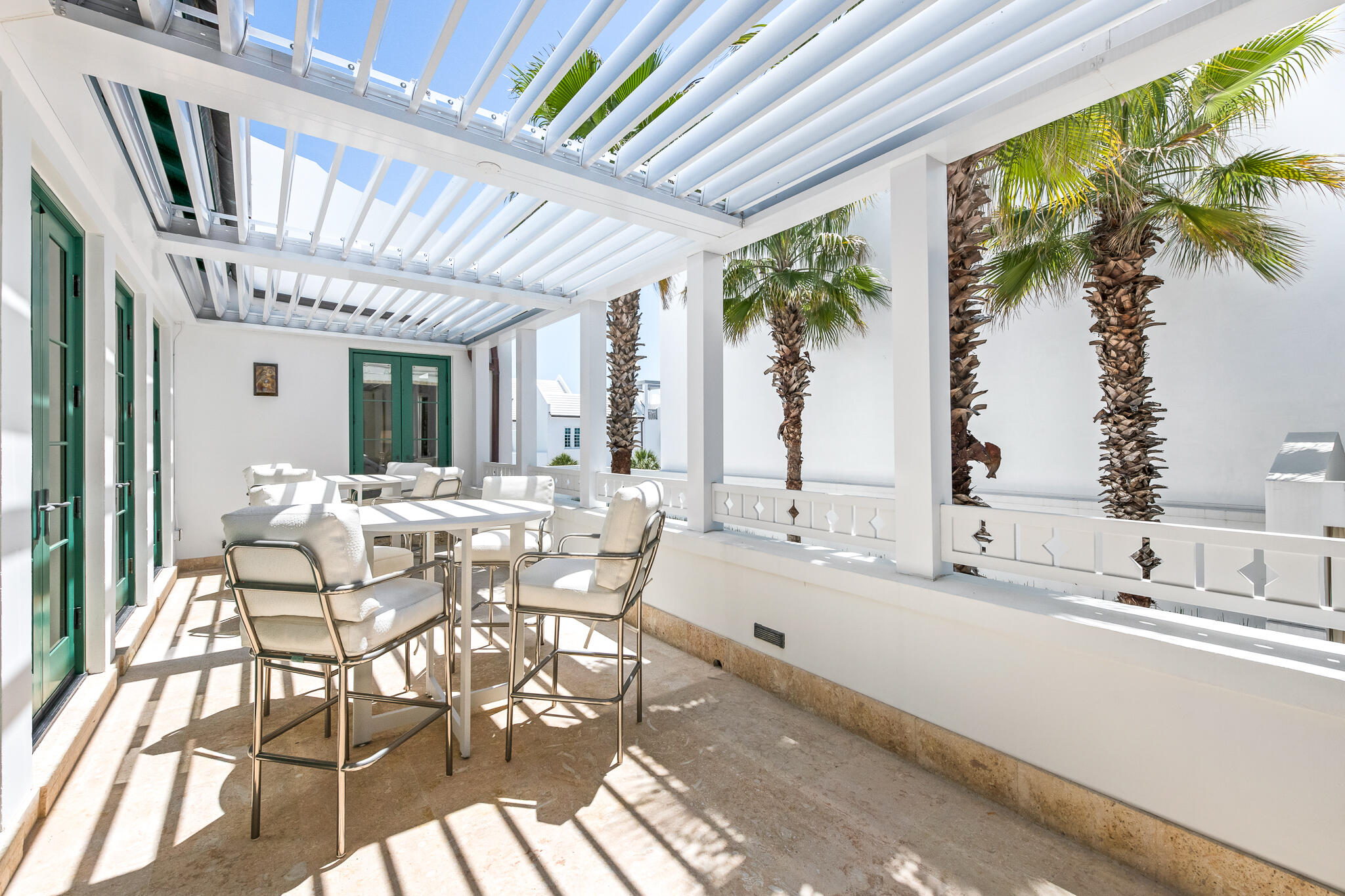 101 Charles Street Inlet Beach, FL 32461 - Photo 30 of 59 a dining room with furniture and a large window