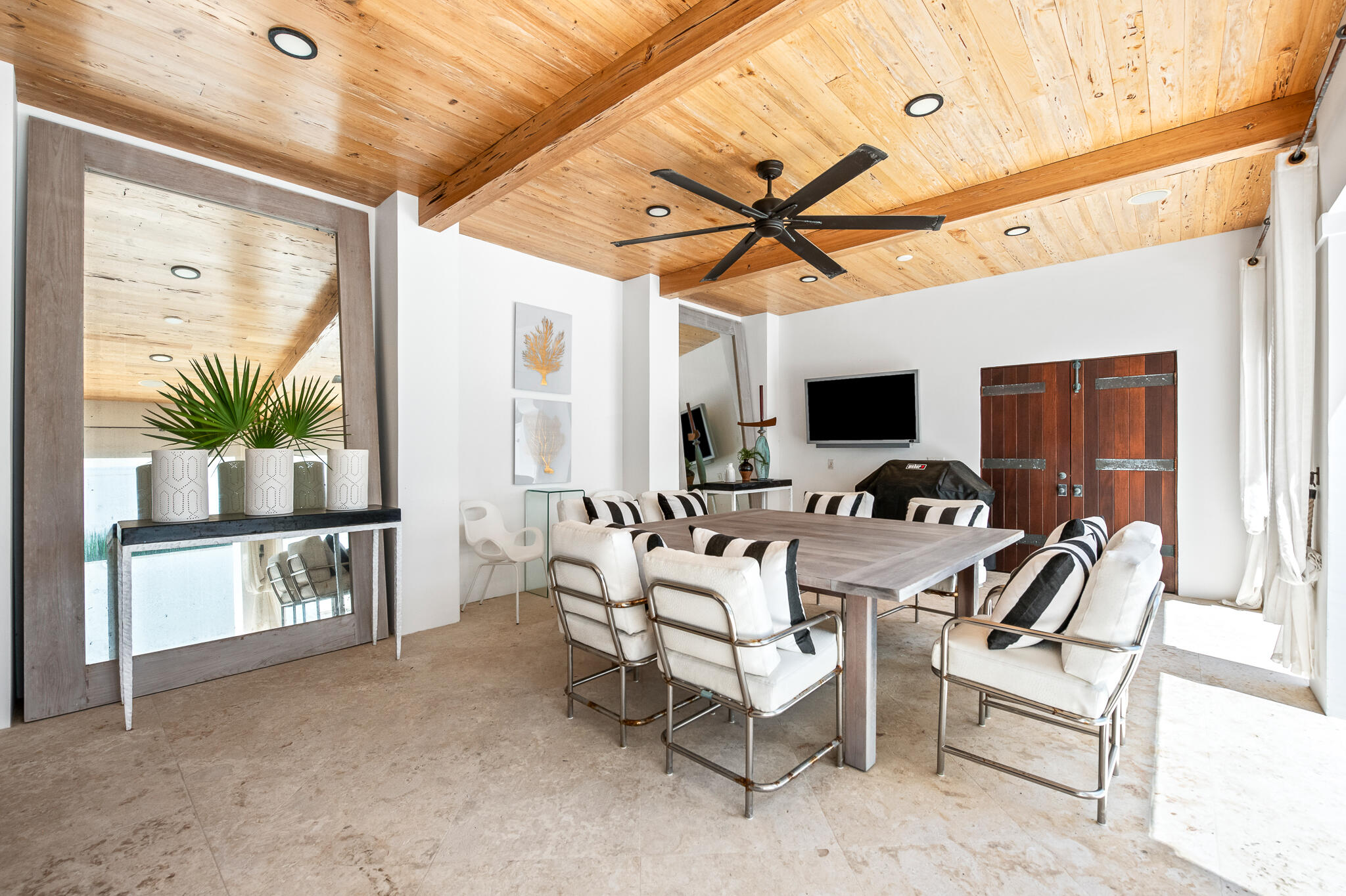 101 Charles Street Inlet Beach, FL 32461 - Photo 42 of 59 a view of a livingroom with furniture and a ceiling fan
