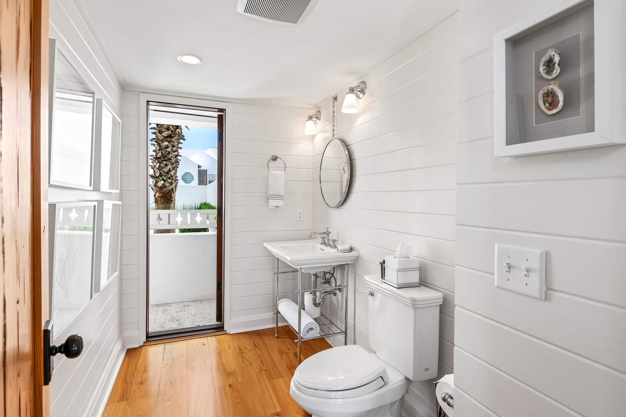 101 Charles Street Inlet Beach, FL 32461 - Photo 44 of 59 a bathroom with a sink a toilet and shower