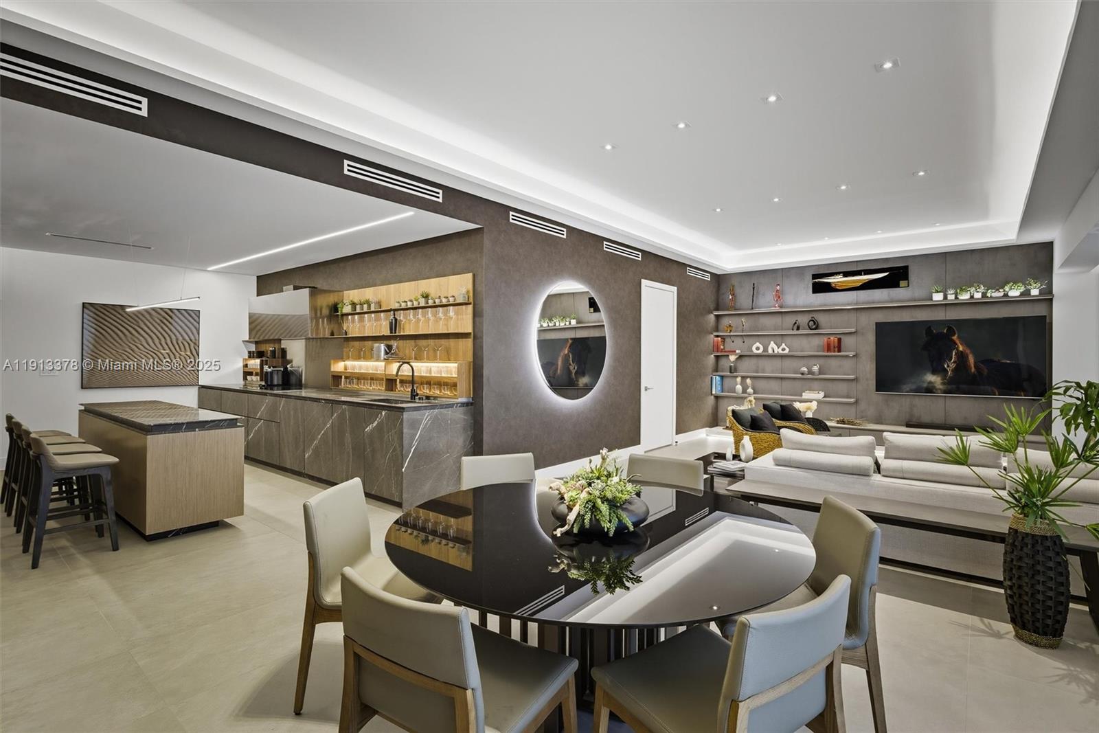 2301 Collins Avenue, Unit 1634 Miami Beach, FL 33139 - Photo 56 of 56 a dining room with furniture a window and kitchen view