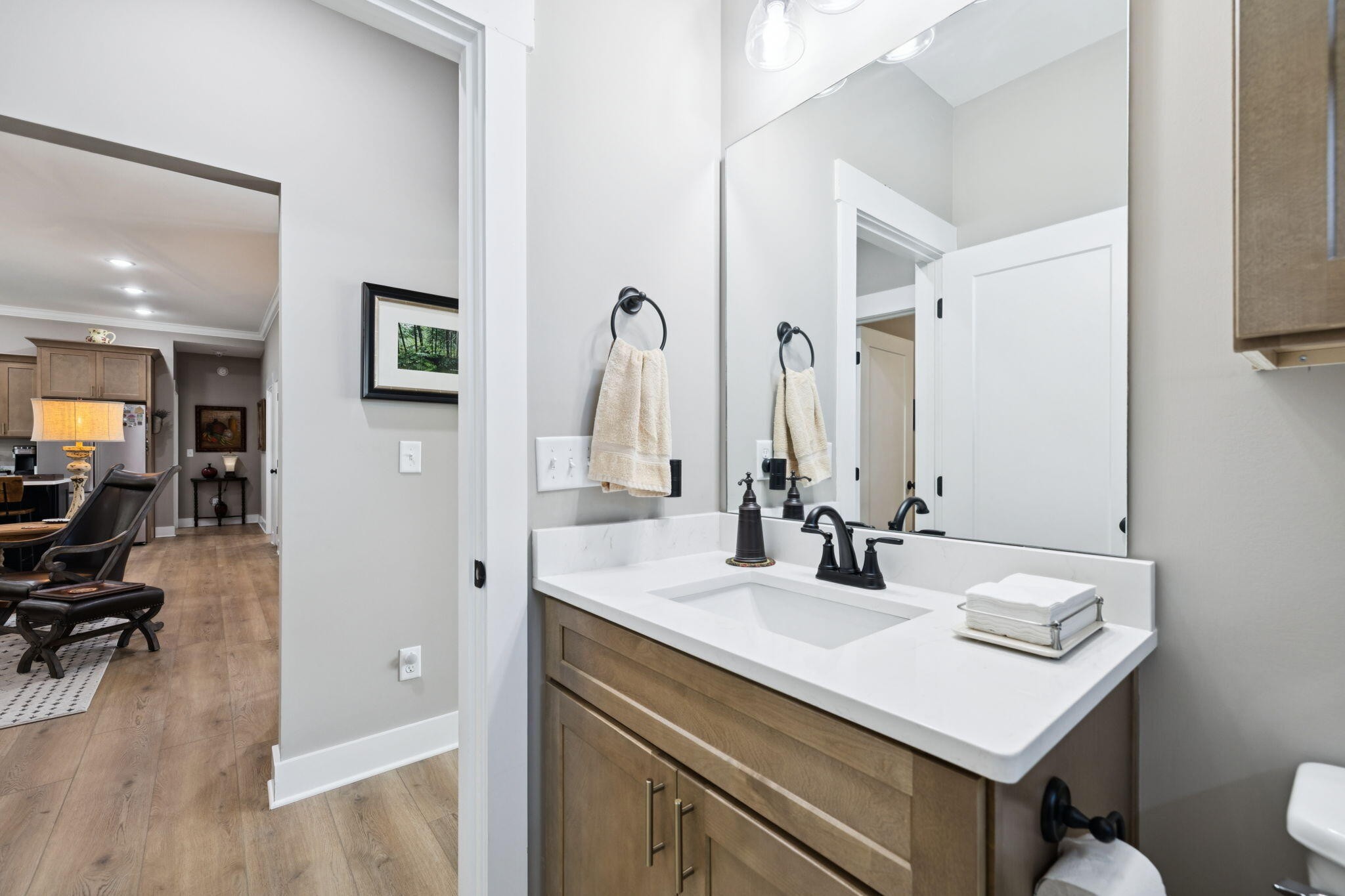 75 Battleview Drive Ringgold, GA 30736 - Photo 11 of 58 a bathroom with a sink and a mirror