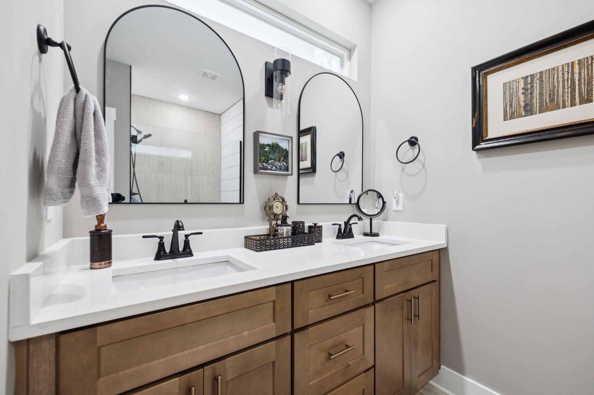 75 Battleview Drive Ringgold, GA 30736 - Photo 25 of 58 a bathroom with a granite countertop double vanity sink and mirror