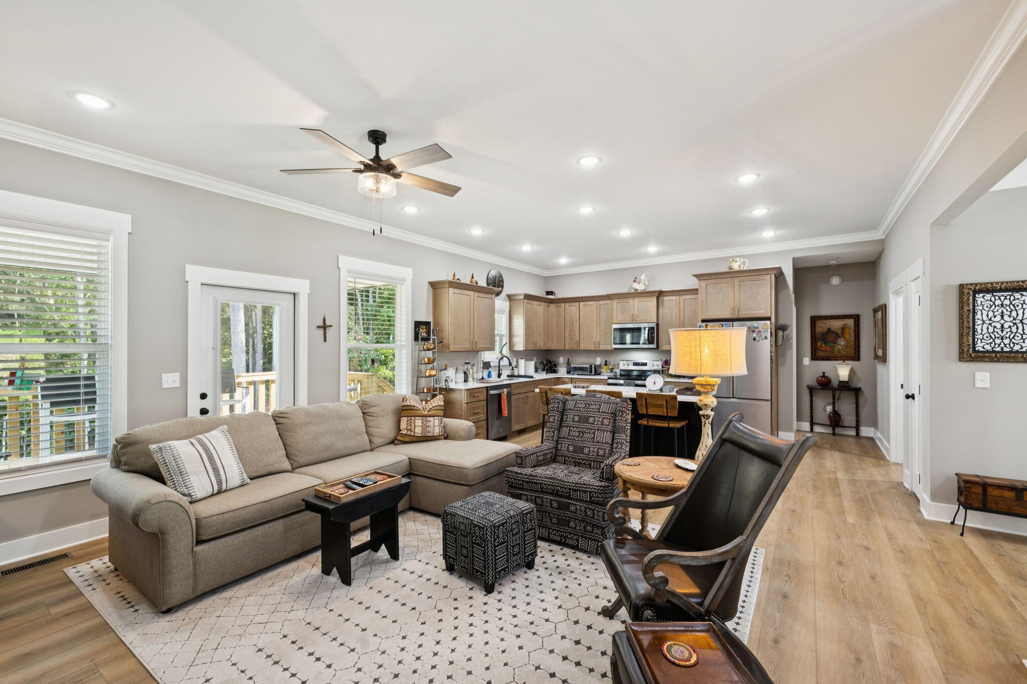75 Battleview Drive Ringgold, GA 30736 - Photo 9 of 58 a living room with furniture ceiling fan and a window