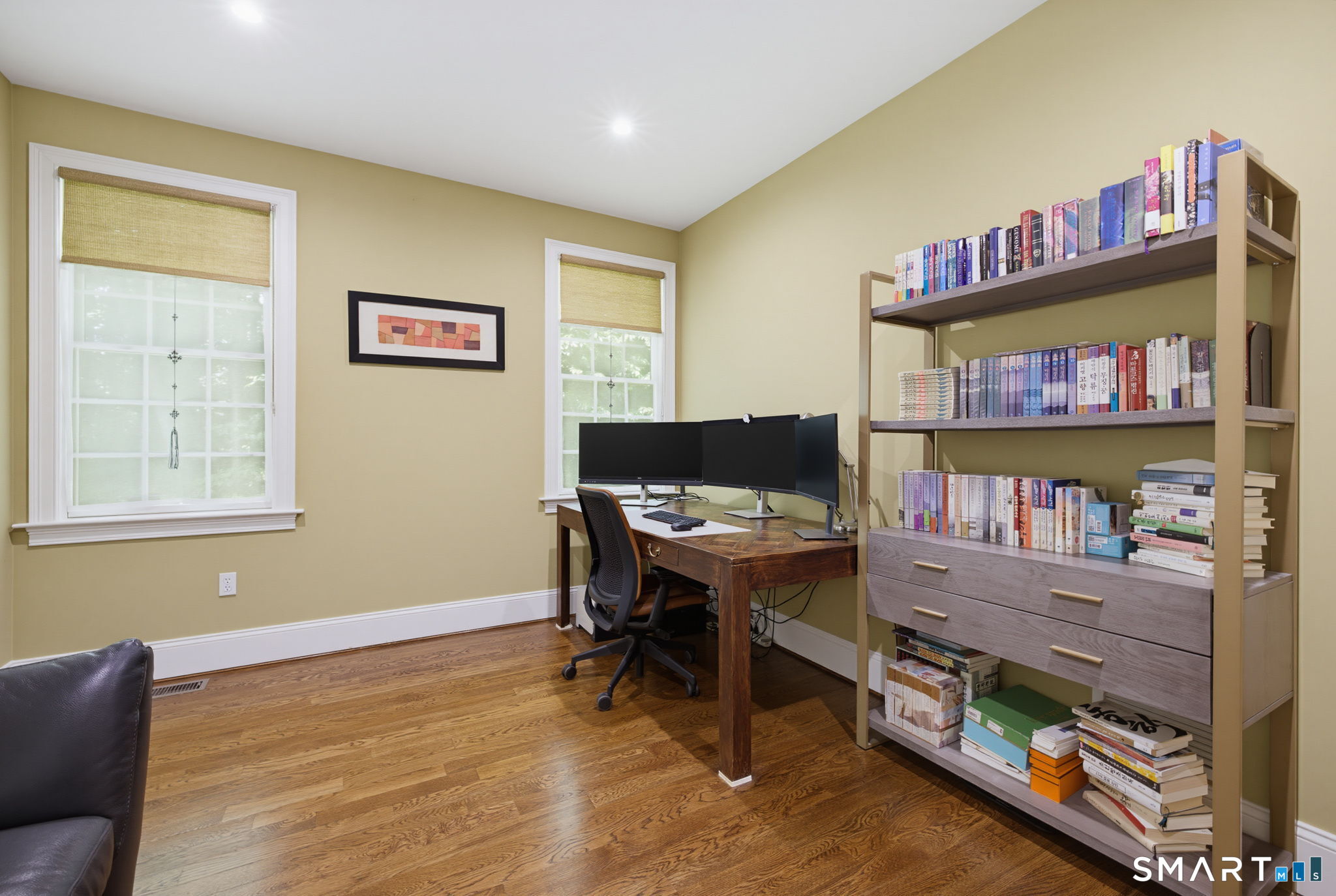 158 Appian Way Coventry, CT 06238 - Photo 27 of 40 a workspace with a bookshelf