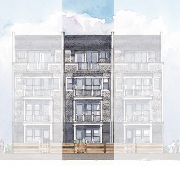 a front view of a house