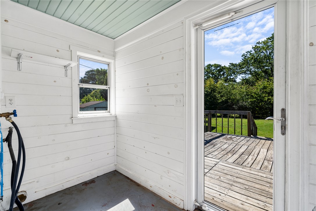 419 Whitehall Road Anderson, SC 29625 - Photo 18 of 28 Step outside onto the wooden deck from this convenient utility space.