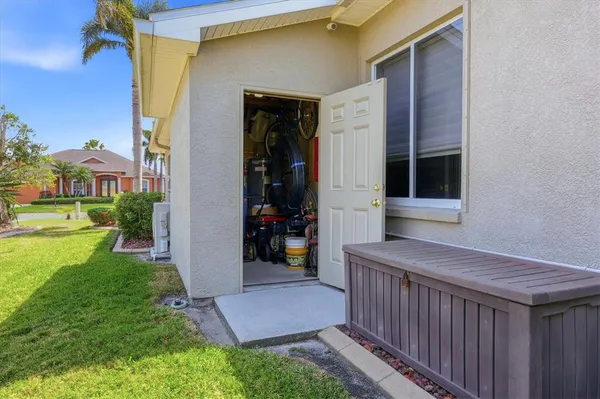 a view of an entrance to house