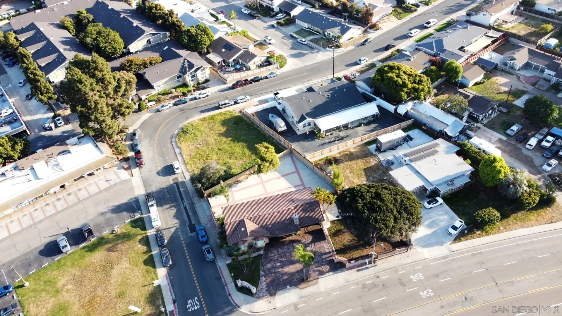 68 Bonita Road Chula Vista, CA 91910 - Photo 36 of 57 an aerial view of a house with a yard and garden