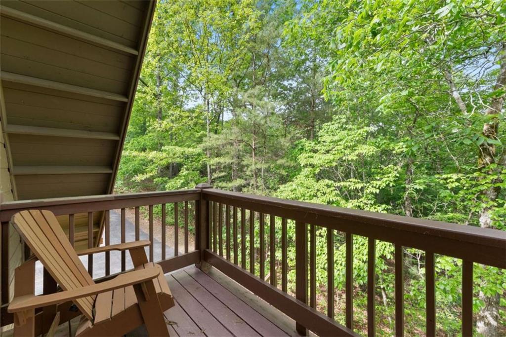 53 Elm Ridge Drive Cleveland, GA 30528 - Photo 28 of 60 a view of a balcony with wooden floor