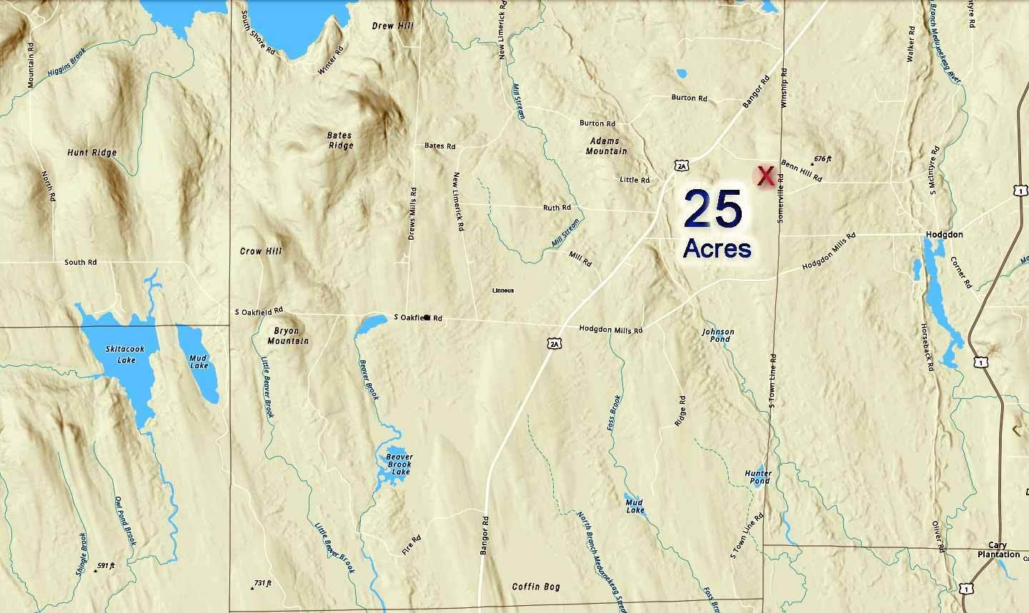 Lot 46 Benn Hill Road Houlton, ME 04730 - Photo 10 of 32 map=benn-hill-rd-land-1