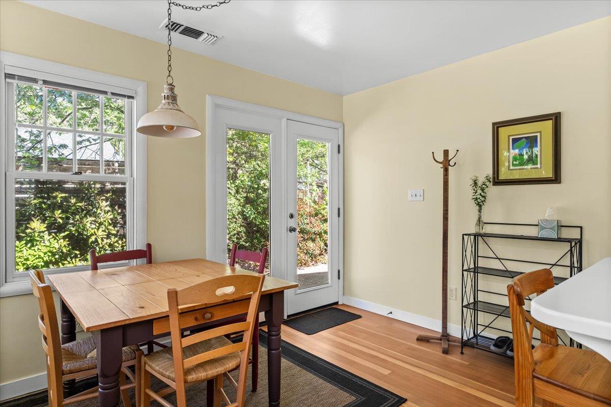 10041 Greenwood Road Grass Valley, CA 95945 - Photo 23 of 65 a view of a dining room with furniture window and outside view