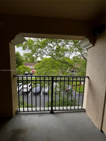 a view of a balcony