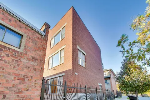 a front view of a multi story building